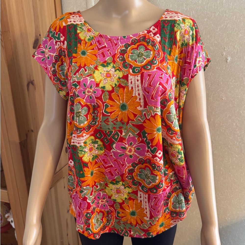 Vibrant Floral Multicolor Blouse